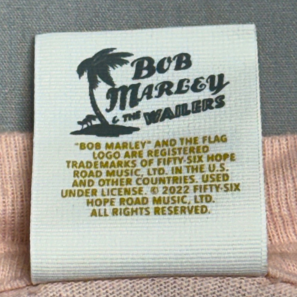 American Eagle Bob Marley Band Tee Pink Peace Graphic T-Shirt L/XL - Picture 4 of 7